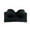 Black, variant on qolati Bandeau Bra for Women Unpadded Strapless Push Up Bras Seamless Sports Tube Top Bralette for Women