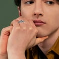 thumbnail image 4 of OUNONA 2Pcs Wings Statement Rings in for Couple Everyday Use, 4 of 8