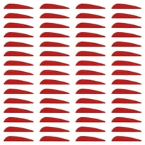 Uxcell Arrow Vanes Arrow Fletching 2.5" Water Drop Shape TPU for Hunting DIY Shooting(Red, Pack of 100)
