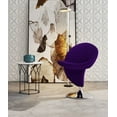thumbnail image 2 of Manhattan Comfort Curl Fabric Swivel Accent Chair in Purple (Set of 2), 2 of 7