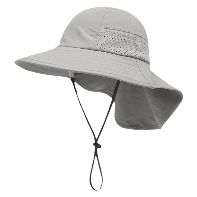 Sombrero para el sol de verano para niños y niñas, con protección UPF 50+, ala ancha, cuello y solapa, ideal para jugar en la playa, de 3 a 24 meses
