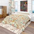 thumbnail image 1 of Designart 'Paisley Pattern' Vintage Bedding Set - Duvet Cover & Shams, 1 of 4