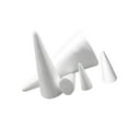 thumbnail image 2 of VONKY 5Pcs Foam Cones Foam Tree Cones White Cone Shapes for Table Centerpiece, 2 of 9