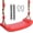 Crimson, variant on Plastic Swing Seat,Kids Swing Seat with 6.6ft Adjustable Rope and 2 Carabiners,Red Swings for Backyard Playground Indoor Outdoor