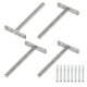 thumbnail image 1 of Uxcell 4-Pack Soportes de Estante Flotante, Soportes de Estante Ciegos de 5 Pulgadas con Tornillo Incluido [Níquel], 1 of 1