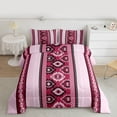 thumbnail image 2 of jejeloiu Ancient Bohemian Aztec Twin Comforter Sets,Pink Black Bedding Set For Adult Reversible 2pcs, 2 of 8