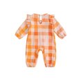 thumbnail image 2 of Gupgi Barboteuse à Carreaux pour Filles 0-18M, Manches Longues, Col Rond, Automne, 2 of 9