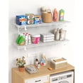 thumbnail image 2 of Supforce 4 Pack Closet Shelves with Triangular Brackets, 4FT X 12IN Wall Mounted Wire Shelving Orgnizer for Closet,Laundry Room,Load Up to 150lb, White, 2 of 4