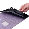thumbnail image 7 of Allytechgroup for iPad (A16) 11th Generation 11 Inch 2025 Case, iPad 10th Generation Case, PU Leather Slim Fit Butterfly Shockproof Multi Angle Viewing Stand Protective Pen Holder Flip Cover, Purple, 7 of 7