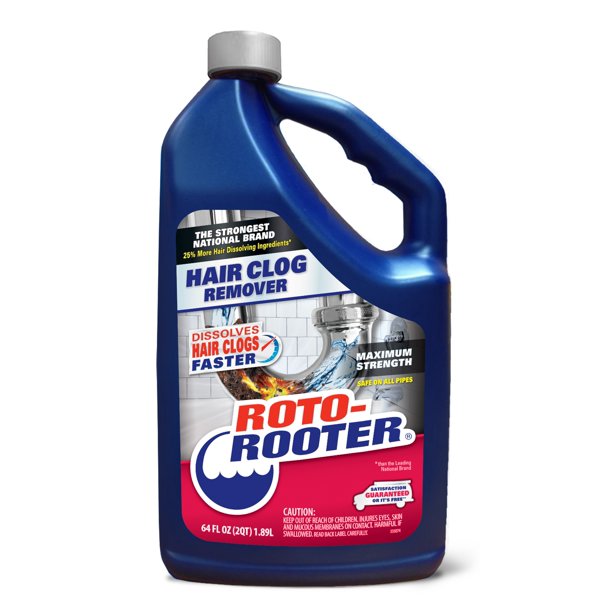 Roto Rooter Hair Clog Remover, 64 Oz