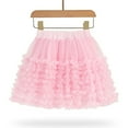 thumbnail image 4 of WOYY Toddler Girls Carnival Party Tiered Tutu Skirt Gradient Princess Tulle Skirt, Sizes 3-4, 4 of 8
