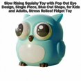 thumbnail image 3 of Slow Rising Squishy Toy with Pop Out Eye Design, Single Piece, Blue Owl Shape, for Kids and Adults, Relaxation Squeeze Toy, 3 of 3
