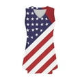 thumbnail image 5 of SELONE American Flag Tank Tops for Women Star Striped Fashion Holiday Festive Wear Outfits Red M, 5 of 7