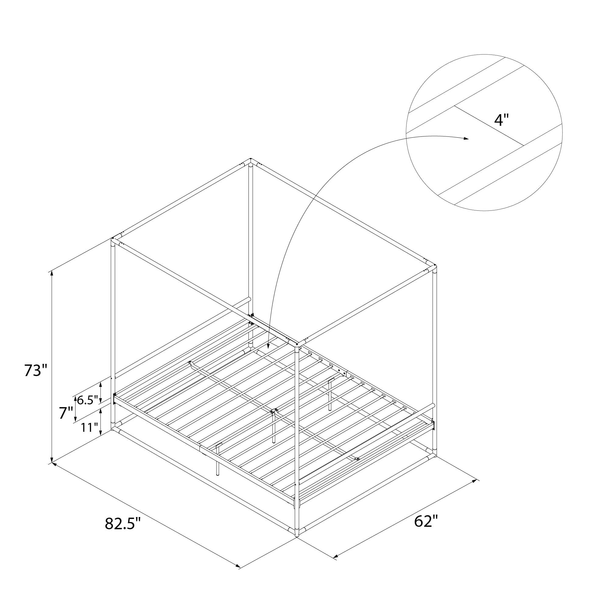Cosmoliving celeste canopy bed deals