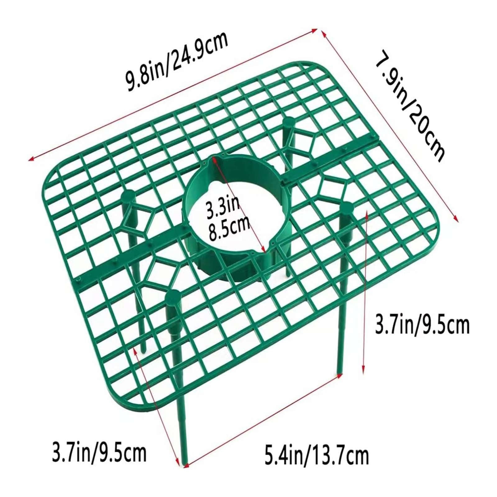 10 Packs Square Strawberry Supports-Strawberry Growing Racks- Plant Support Strawberry Stand Holder Growing Frame Keep Berries Clean