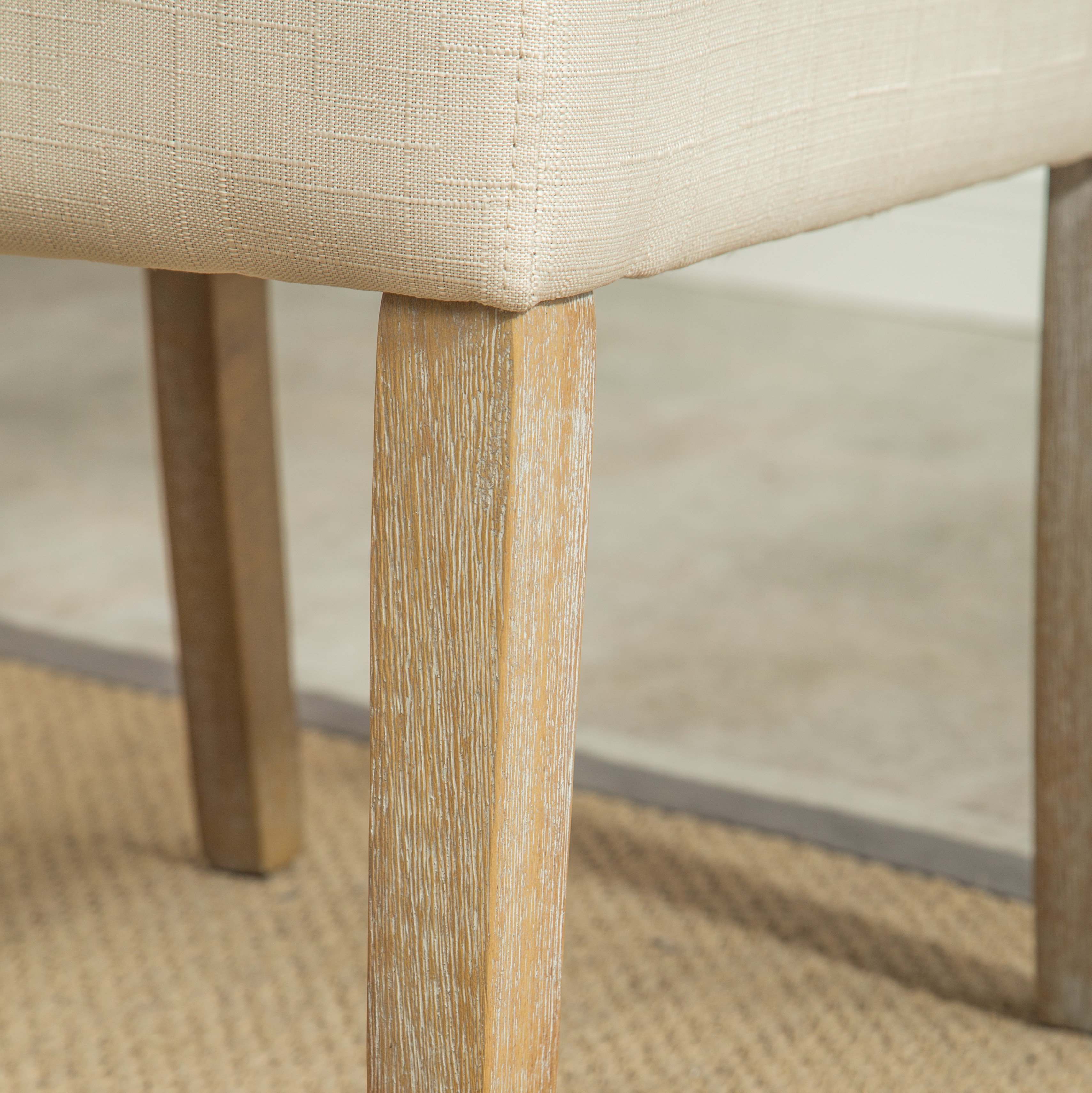 Roundhill Furniture Habit Tufted Parsons Dining Chair Set of 2, Tan photo 8