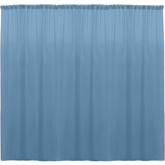 CintBllTer 100% Polyester Window Curtain/Stage Backdrop Curtain/Photography Backdrop 58" Inch Wide X 108" Inch Long (Steel Blue, Pack of 1)