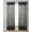 Grey, variant on Purple Geometric Sheer Curtains 45 Inch Length 2 Panels Set for Living Room/Bedroom, Ombre Modern Abstract Art Kitchen Curtains Grommet Semi-Sheer Curtains Drapes Voile Window Treatments 42"x45"x2