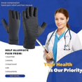 thumbnail image 3 of Women's Men's Copper Arthritis Compression Gloves, Rheumatoid Pain Relief Hand Guards, Muscle Tension Relief For Carpal Tunnel Pain, 3 of 5