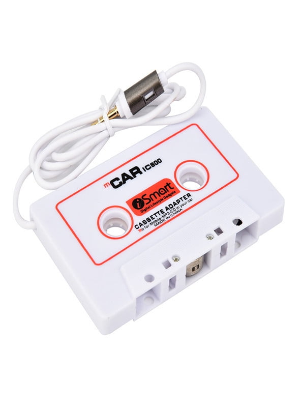 Car Automobile IC800 Cassette Casette Tape 3.5mm AUX Audio Adapter For MP3//MP4