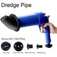 thumbnail image 3 of Toilet Plunger Clog Remover 4Head Snake Clog Remover Air Blaster Drain Cleaner Shower Plunger Set For Bath Sink, 3 of 5