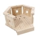 thumbnail image 5 of Casa de conejos, escondite para hámster, refugio ventilado, nido para dormir, hábitat de madera Estilo C, 5 of 8