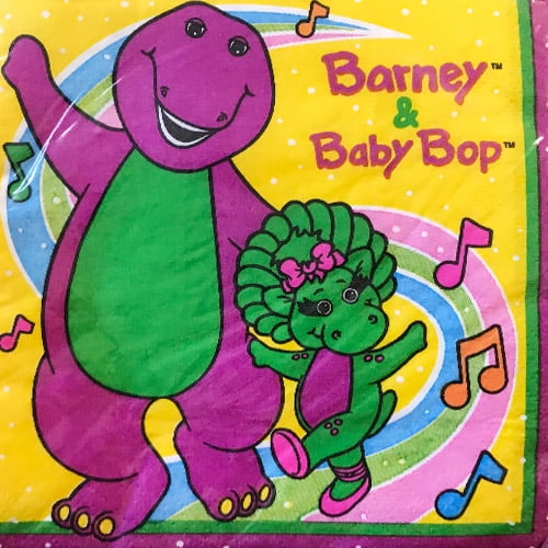 Barney & Baby Bop Vintage Small Napkins (16ct) - Walmart.com - Walmart.com