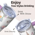 thumbnail image 4 of 20OZ Insulated Unicorn Travel Mug with Handle and Reusable Straw Double Wall Stainless Steel Tumbler Coffee Cup Ideal Gifts for Women Mom Friends on Birthday Christmas Thanksgiving, 4 of 6