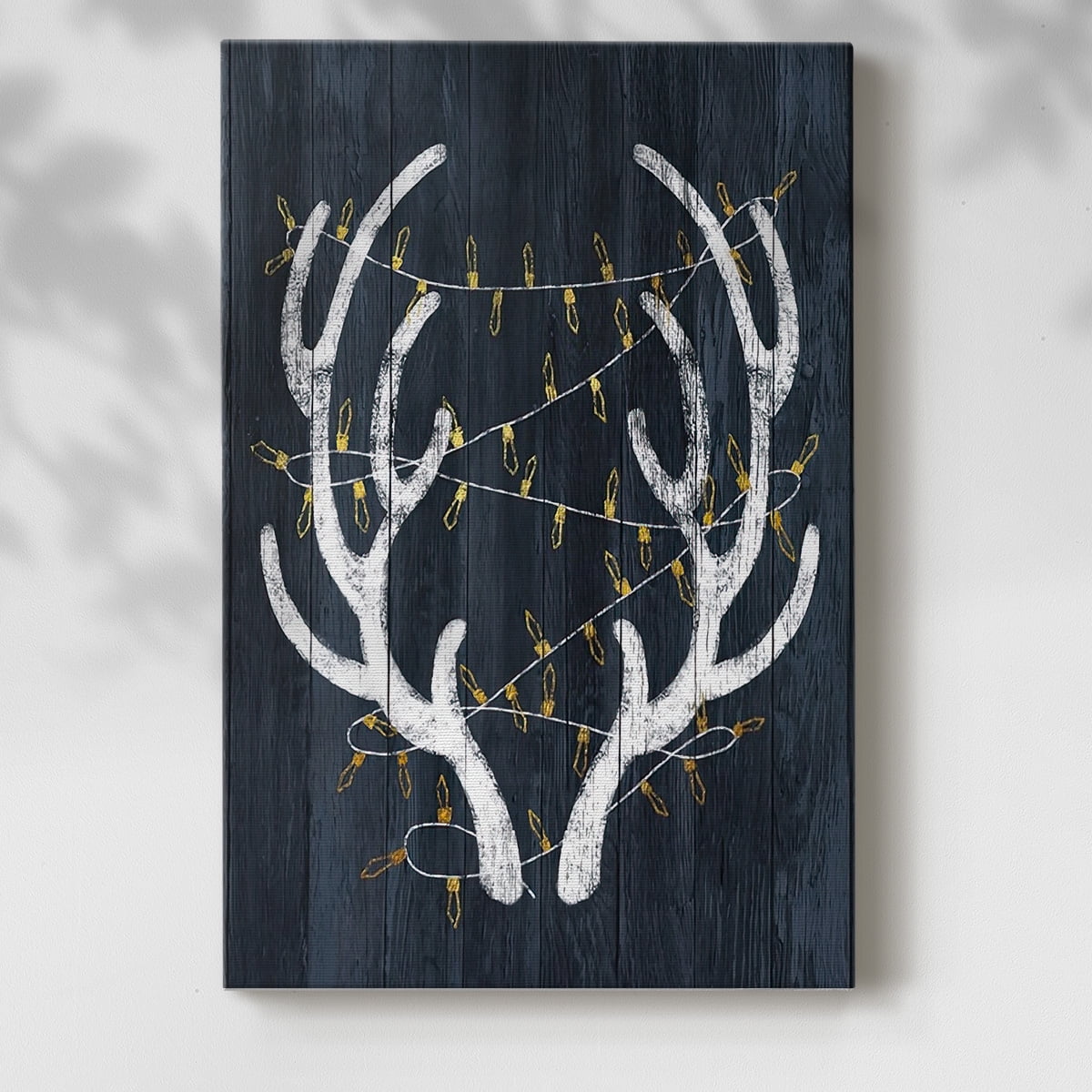 Antlers & Lights- Gallery Wrapped Canvas