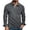 Dark Gray, variant on Iyufng Mens Corduroy Long Sleeve Henley Shirts Three Button Half Placket Chest Pocket Relaxed Fit Daily Casual Long Sleeve Pullover Top