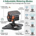 thumbnail image 5 of 16 Nozzle Oscillating Sprinkler, Adjustable Wide Coverage Lawn Sprinkler with Triangular Base, Heavy Duty for Yard Garden, US Standard Hose Fit, 5 of 6