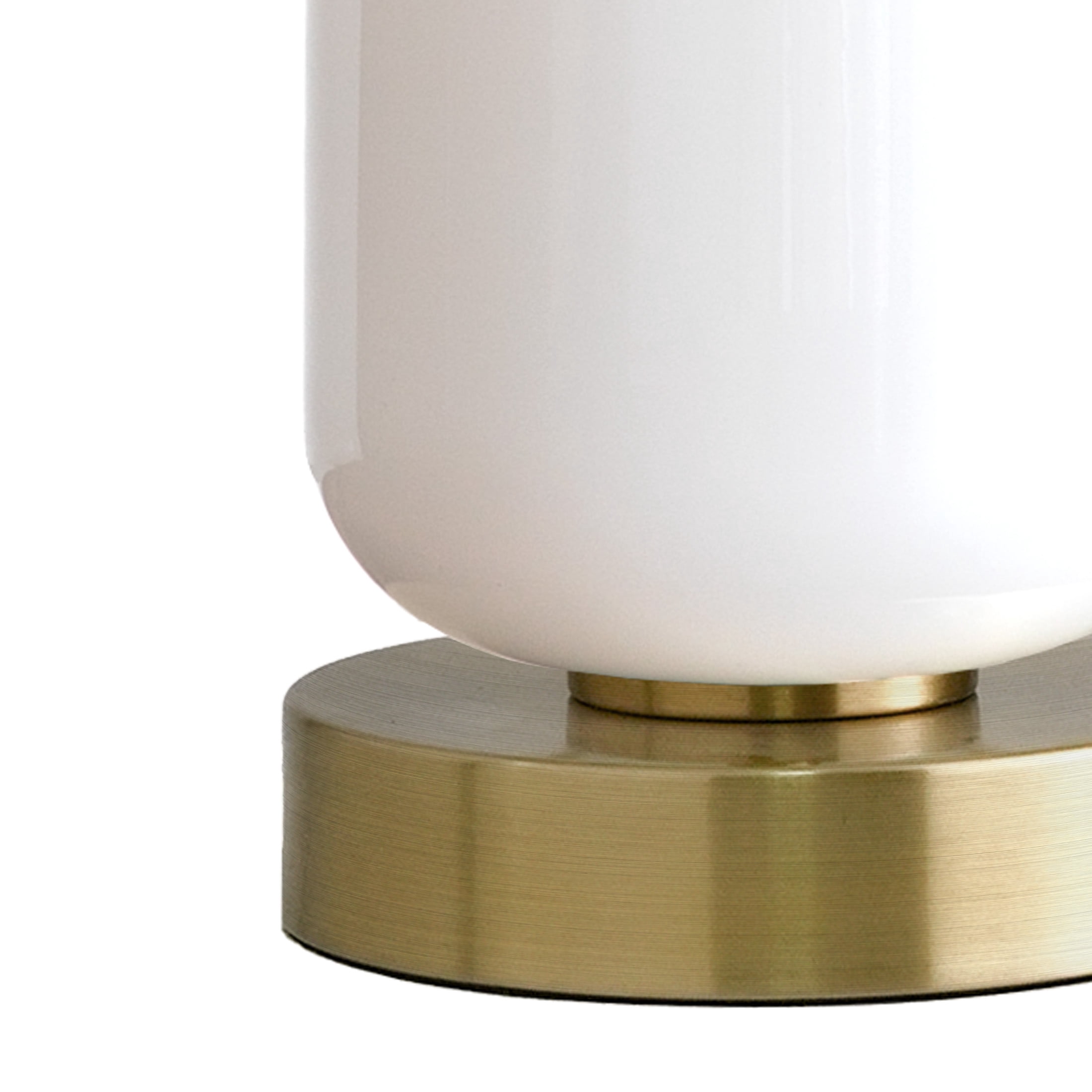 21'' Oneach Modern Table Lamps Set of 2 for Bedroom Desk Lamps for Office Nightstand Bedside Lamps with Milky White Glass Lamp body, Gold, Decor (Bulbs Not Included)