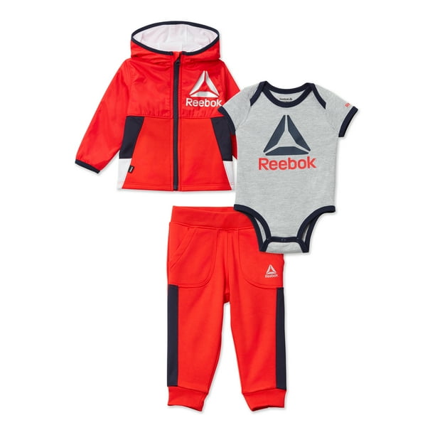 Reebok Baby Boy Bodysuit and Jogger Set, 3 Piece, Sizes Months - Walmart.com