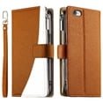 thumbnail image 2 of Funda cartera GANGXUN para iPhone 7/8 , cuero PU con tarjetero, cremallera, correa de mano, soporte y protección 410°, 2 of 6