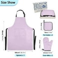 thumbnail image 3 of Taro Purple 5 Pcs Kitchen Set Heat Resistant Oven Mitts and Non-Slip Pot Holders with Adjustable Cooking Apron, 3 of 6