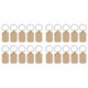 thumbnail image 1 of Paquete de 20 Llaveros de Madera En Blanco, Colgantes de Madera Sin Terminar En Blanco con Llaveros para Etiquetas , Suministros para Manualidades de Llaves DIY, 1 of 7