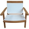thumbnail image 5 of Teak Wood Paris Outdoor Patio Lounge and Dining Chair, A-Grade Teak with White Webbing, 5 of 5
