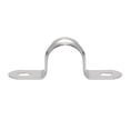 thumbnail image 3 of Uxcell 15mm(0.6") 201 Stainless Steel 2 Holes Rigid Pipe Strap Tension Tube Clamp 16 Pack, 3 of 5
