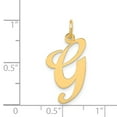 thumbnail image 2 of Beautiful 14k Large Fancy Script Initial G Charm, 2 of 2
