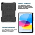thumbnail image 2 of Dteck Screen Protector Case for iPad 10th Generation 10.9-inch,iPad 11-inch (A16) 2025 Shockproof Rugged Rubber Case 2-Layer Protection Armor Kickstand Cover,White, 2 of 5