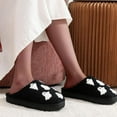 thumbnail image 3 of Halloween Slippers for Women Indoor and Outdoor Ghost Memory Foam House Shoes Cozy Warm Fuzzy Bedroom Slip on, 3 of 7