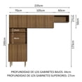 thumbnail image 3 of Cocina Integral Completa Modular Madesa Gourmet 235cm MM, 3 of 5