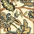 thumbnail image 2 of Zarris, Chariklia 12x12 Gold Ornate Wood Framed with Double Matting Museum Art Print Titled - Small Jacobean Tile II, 2 of 4