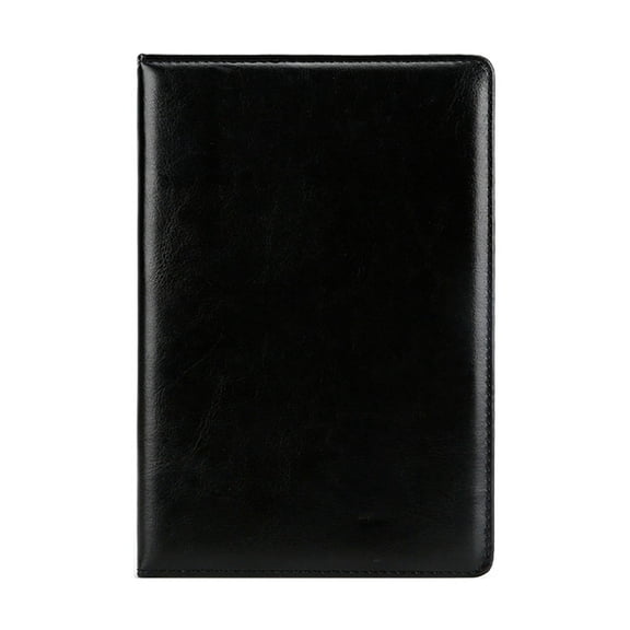 B5 Leather Notebook for Traveling Stationery & Office Supplies Black