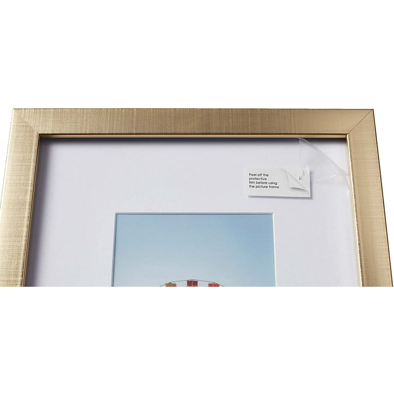 Old Town 6pk- 8x8 Matted Square Gallery Picture Frames (Gold, 8x8)