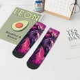 thumbnail image 7 of Rocae Watercolor Painting White Horse for Premium Adult Socks,Comfortable, Breathable, and Durable Socks, Perfect for Everyday Wear, 7 of 7