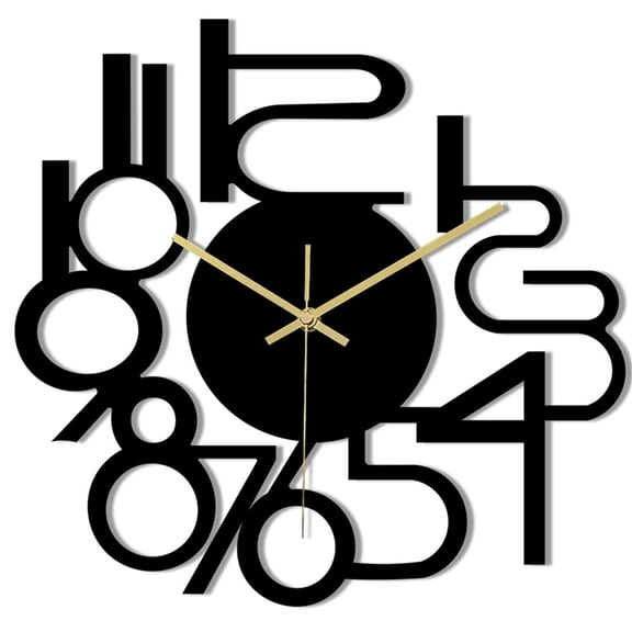 Stylishs Wall Clock Decorative Battery Operated Wall Clock for Contemporary Home Quiet Movement Stylishs Wall Clock