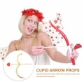 thumbnail image 2 of KAKOWELY 2 juegos de arcos y flechas de Cupido para San Valentín, accesorios para disfraz para mujeres y hombres, 2 of 4