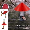 thumbnail image 3 of 18 inch Wrap Around Squirrel Baffle Proof Baffles Durable Plastic Bird Feeder Guard with Hook black hook style, 3 of 9