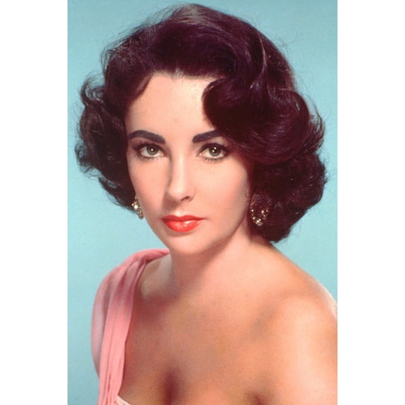 Elizabeth Taylor Beautiful Bare Shoulder Col 24x36 Poster